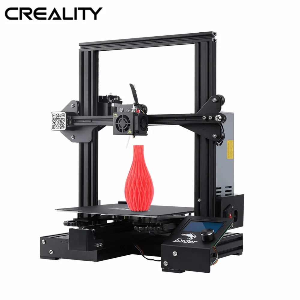 CREALITY 3D Ender-3/Ender-3X/Ender-3 برو طابعة مفتوحة بناء كبيرة طباعة حجم كامل معدن 3D دراكر Impresora الطاقة استئناف طباعة