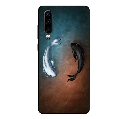 Небесно-голубой Чехол для huawei P30 p30 силиконовый мягкий чехол задняя крышка для huawei P 30 пара мультфильм узорчатые телефонные чехлы для huawei P30 - Цвет: Небесно-голубой