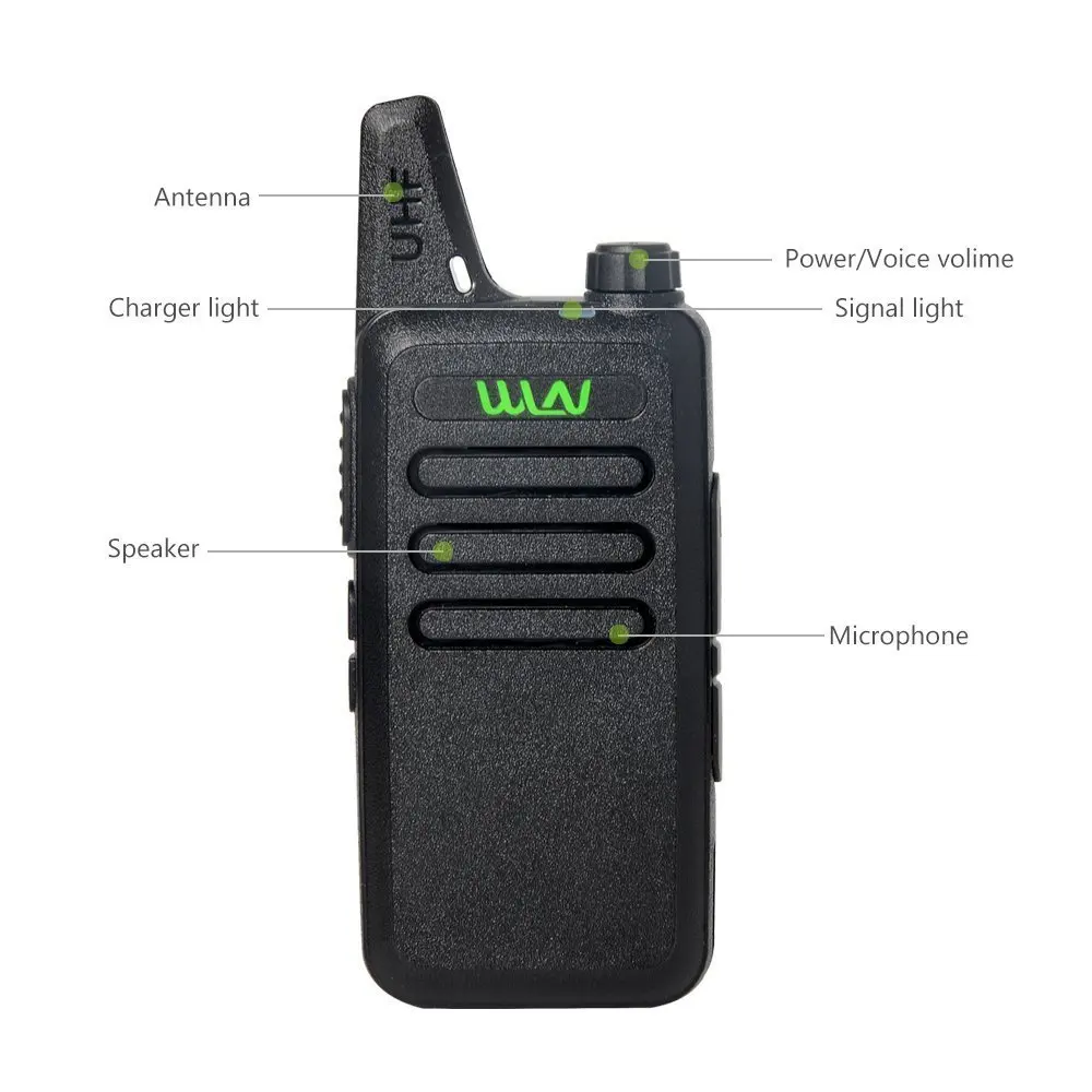 ANYSECU Walkie Talkie WLN KD-C1 мини радио UHF 400-470 МГц 5 Вт 16 канальный мини-портативный трансивер три цвета на выбор