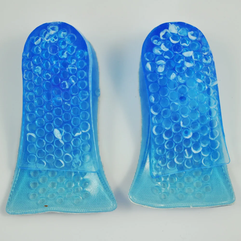 

VSEN Wholesale Hot StyleBlue Soft Gel and Flannel Nest Design Flannel Heel Gel Insoles 4.5cm Up Height