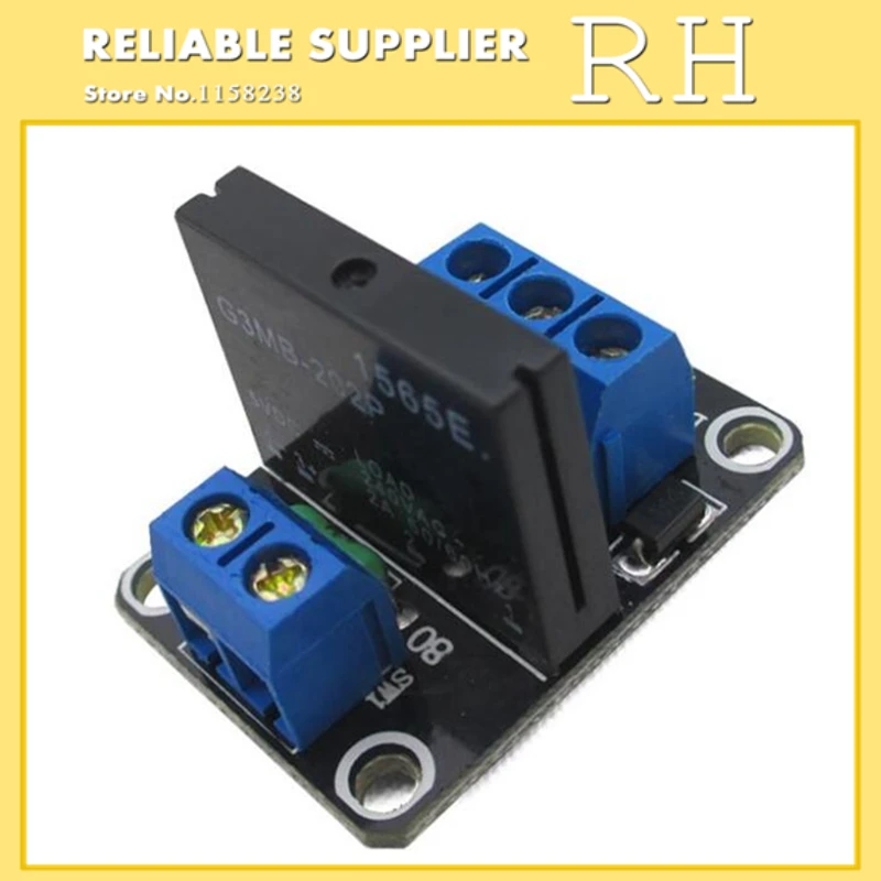 

1PCS/lot 1 Channel 1 Road 5V 12V 24V low-level trigger solid state relay module with fuse 250V2A For Arduin