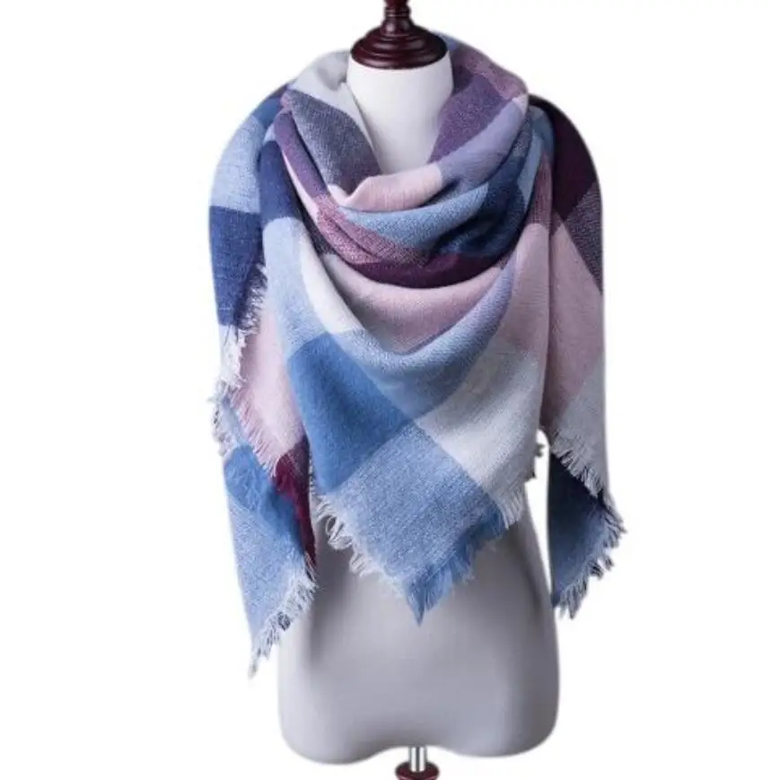New Fashion Winter Plaid Scarf Women Warm Scarf Shawls Ladies Basic