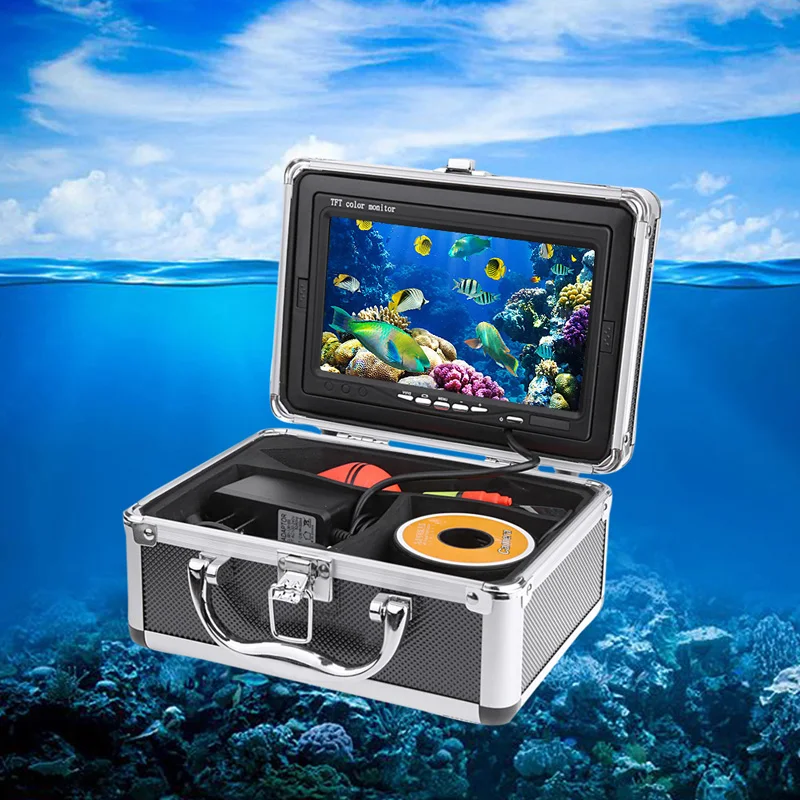 

7" Color LCD Fishing Camera HD 1000TVL CMOS Sensor Underwater Video Camera System Kit Fish Finder With Night Vision 30M Cable