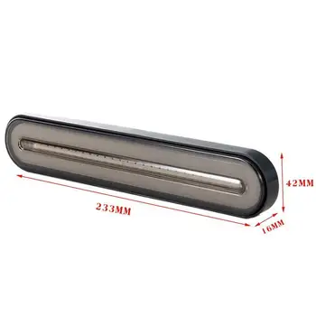 

Flowing Trailer Truck PC+ABS LED Tail light 12-24V IP67 Replacement Bar Waterproof Bright Turn Signal Durable Accessories