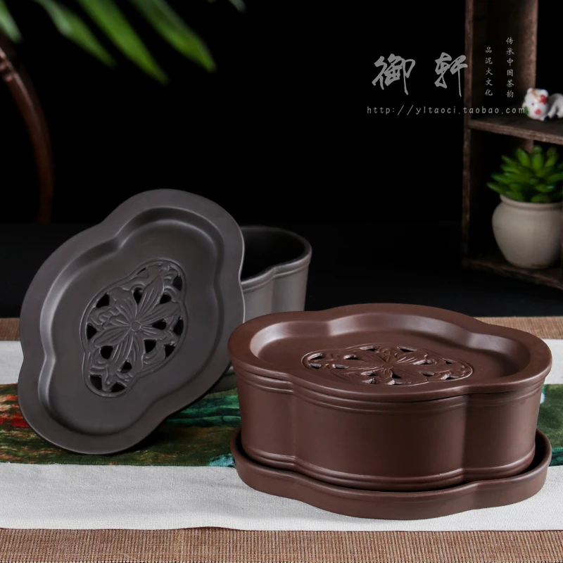 Yixing purple tea tray simple orchid dish sea water type home small dry bubble table | Дом и сад