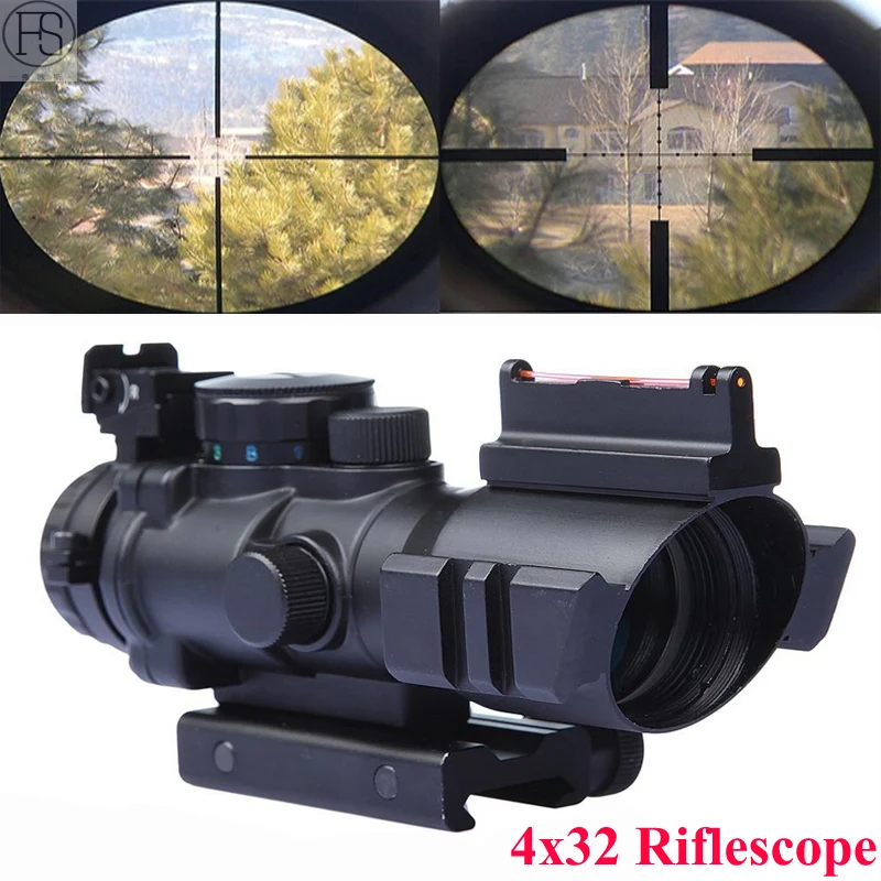 Hot Sale Tactical 4x32 Rifle Scope Front Rear Sights Hunting Shooting Sniper Scope Mini Red Dot Airsoft Sight Scopes Riflescope Hot Sale Tactical 4x32 Rifle Scope Front Rear Sights Hunting Shooting Sniper Scope Mini Red Dot Airsoft Sight Scopes Riflescope