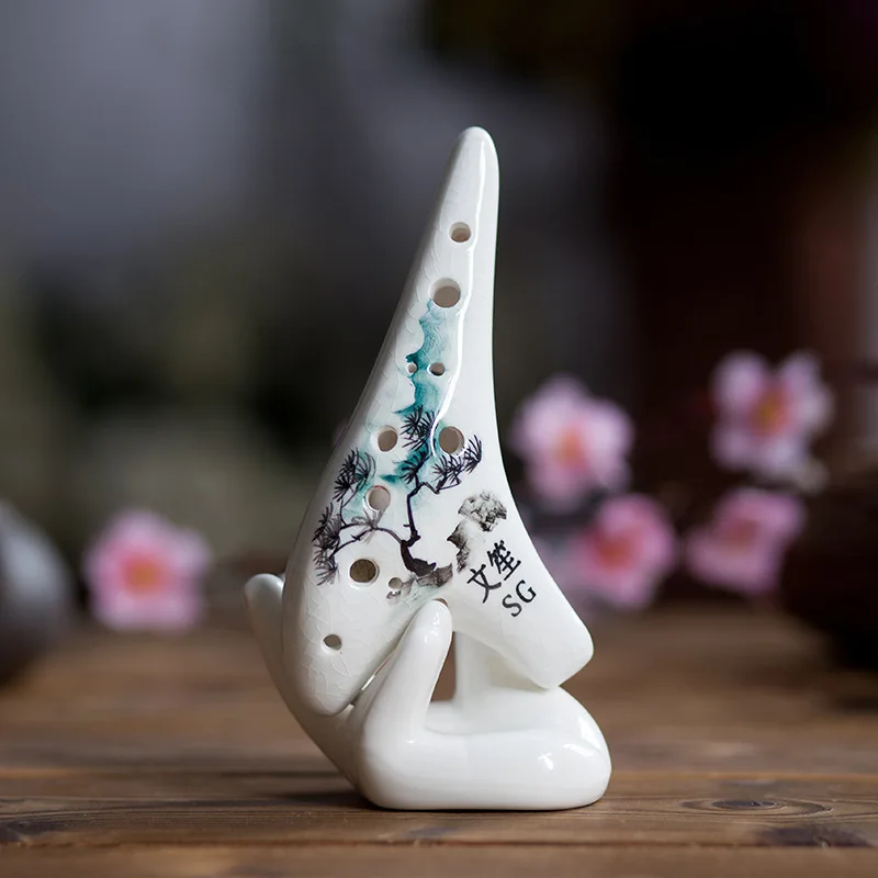  12 hole ocarina wholesale high G crack hand-painted process many kinds of pattern can choose all th - 32956240155