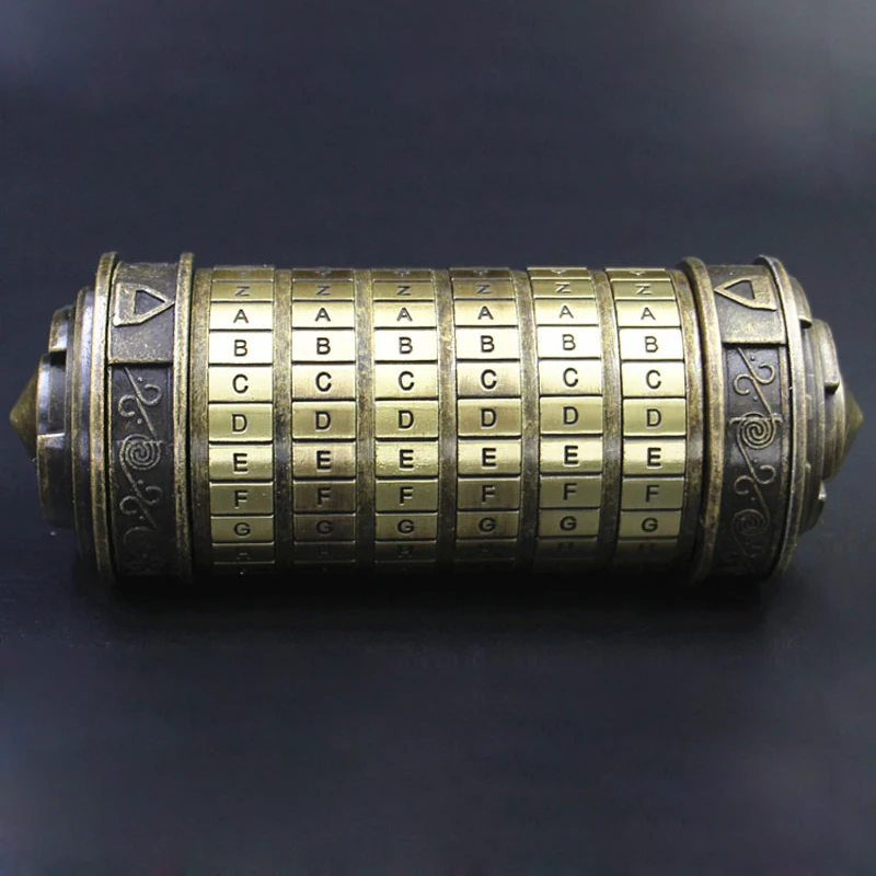 Головоломка Davinci Code Cryptex в комплекте с кольцами LOTR для влюбленных пар подарки на