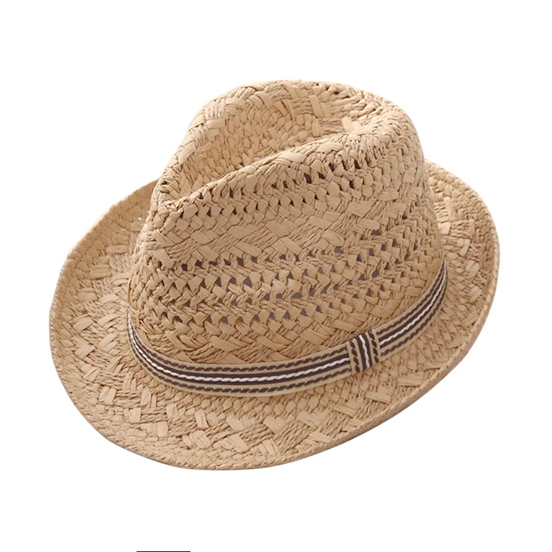 SQTEIO летний родитель-детский головной убор ручной работы соломенная шляпа мужская шапочка из спандекса женские пляжные шляпы солнцезащитные для мальчиков gorra hombre открытый