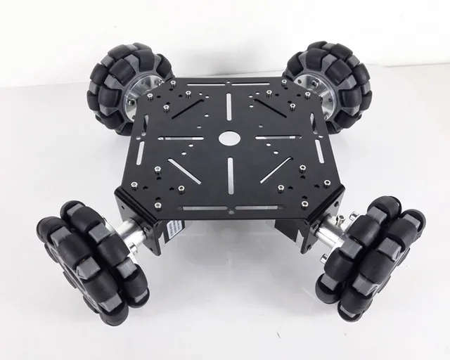 MT200S 4WD 100mm Omni Wheels Robot Car Chassis, Stainsteel Frame .Big
