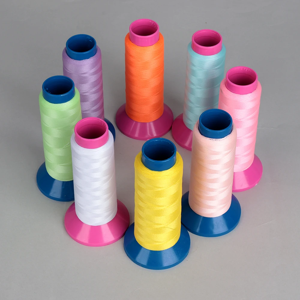 1000yd Luminous Spool Glow In The Dark Machine DIY Embroidery Sewing Thread HOT