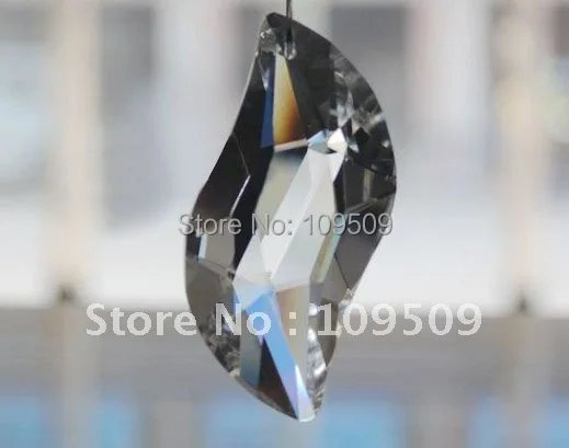 

EMS Free Shipping,50mm Clear S-shape chandelier crystal Prism Suncatcher Feng Shui Pendant