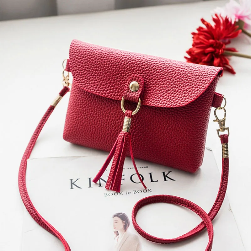 2019 Tassel Bags For Women Girls New Casual Fashion Female Bag Magnetic Buckle Ladies Shoulder Bag Mobile Phone Purse Mini Bolso (7)