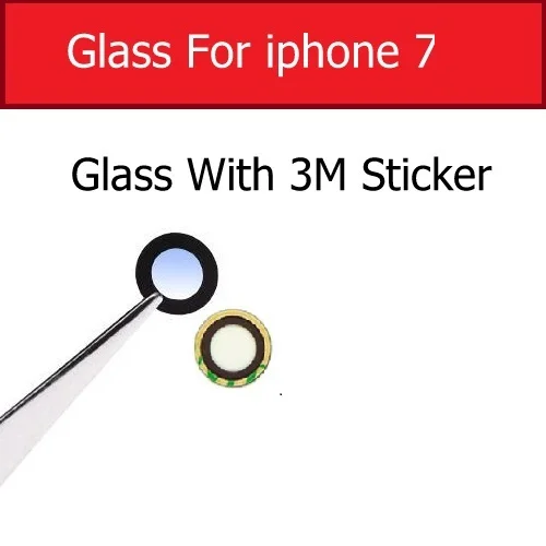 New Rear Camera lens For iphone 4 4s 5 5s se 6 7 8 x xr xsmax plus Back camera glass with 3M Glue Sticker replacement parts - Цвет: For iphone 7