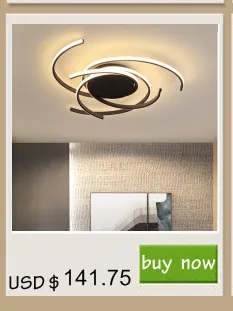 NEO GLeam White or Brown Finish C shape modern led chandelier for living room dining room kitchen room deco hanging chandelier