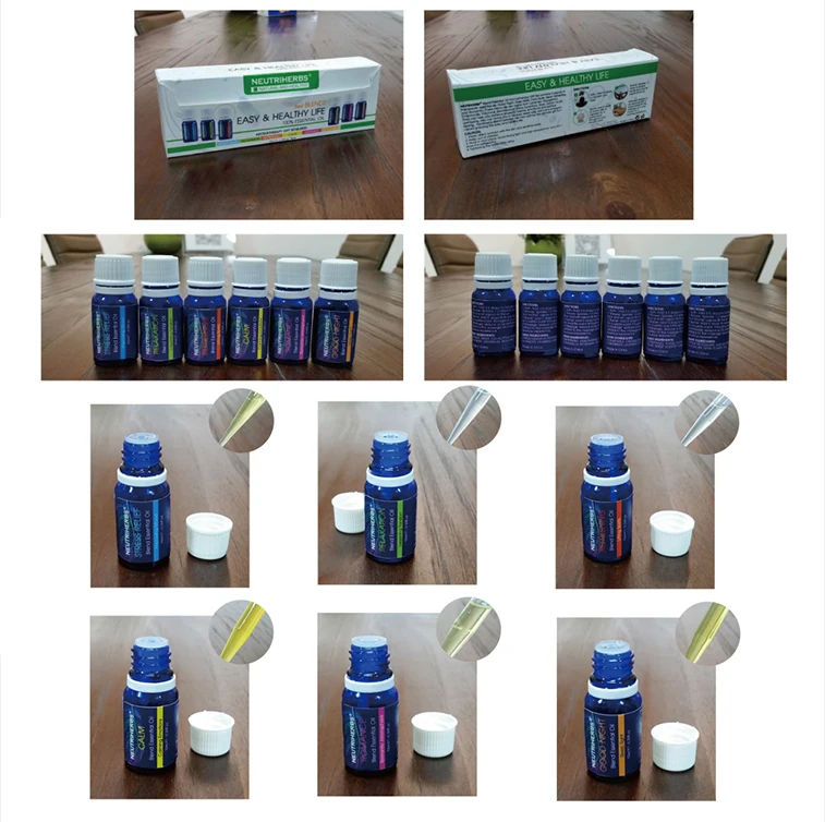 Чистое соединение эфирных масел аромат для массажа тела ванны ароматерапия диффузоры Релаксация освежающий 10 мл/уп. 6 шт