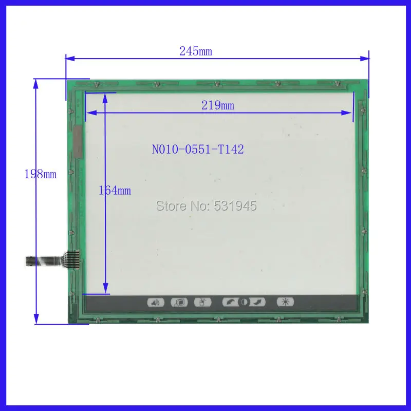 

ZhiYuSun NEW N010-0551-T142 245mm*198mm 10.1Inch Touch Screen panels verlay kit Free Shipping 245*198