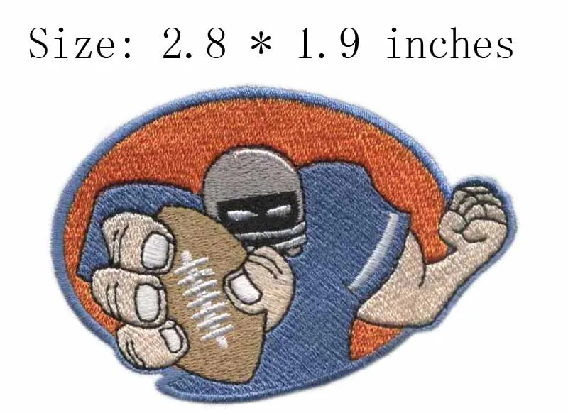 Buy Rugby player 2.8" wide embroidery patch for