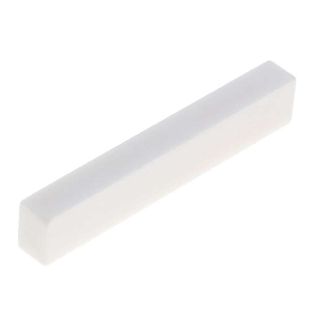 Replacement Acoustic Guitar Bone Nut White Bone Nut Material Uncut Unslotted DIY For LP Tele Acoustic Guitar 52x6mm