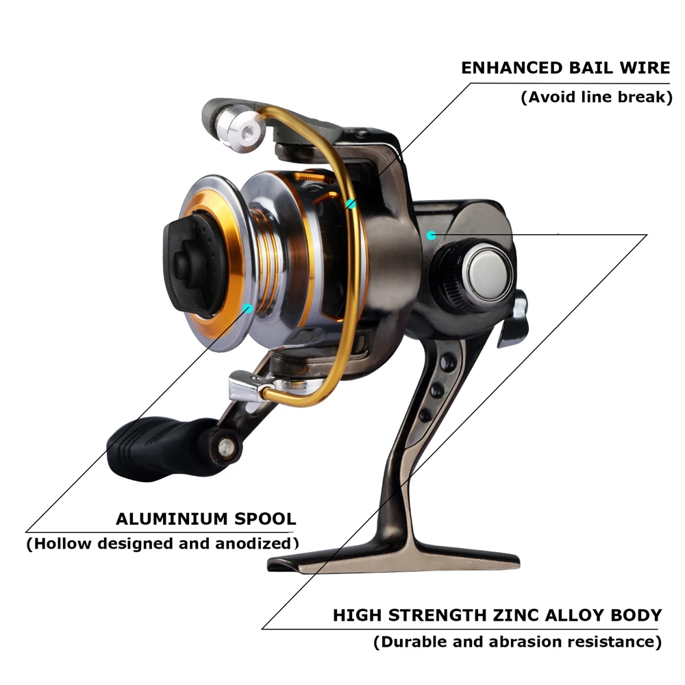 Металлическая катушка для спиннинга XF150 5 0: 1 4 кг|max drag|fishing wheelreels ice |