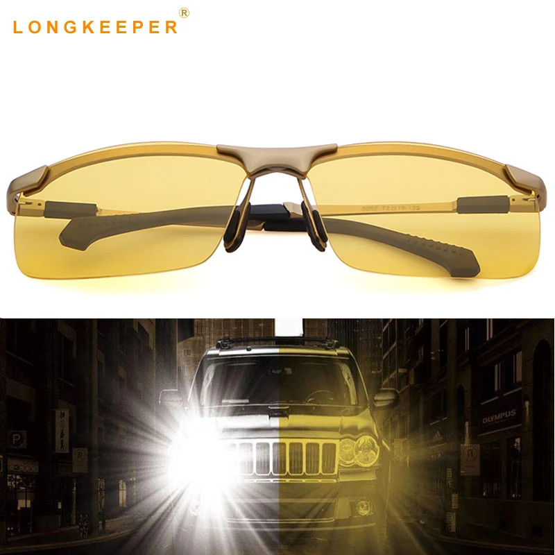 Buy Brand Classic Night Driving Sun Glasses Men