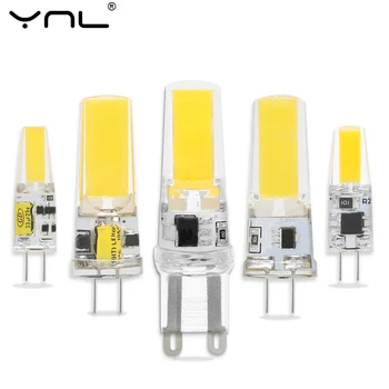 

Lampada LED Lamp G4 G9 E14 12V AC 220V 3W 6W 9W Bombillas LED Bulb COB G4 G9 E14 Lamp Replace Halogen Spotlight Chandelier Light