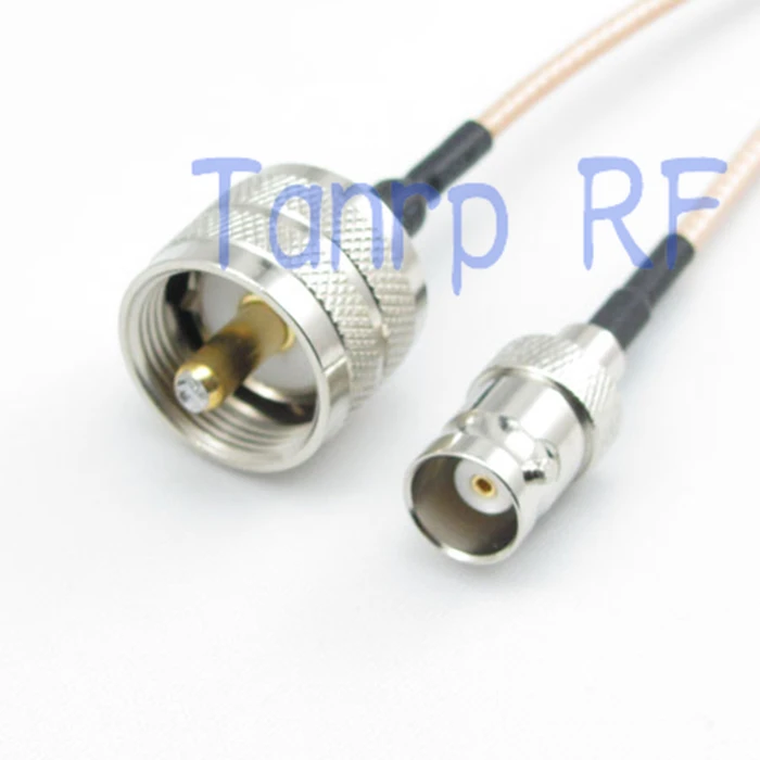 

20inch BNC female jack to UHF male plug RF adapter connector 50CM Pigtail coaxial jumper cable RG316 extension cable