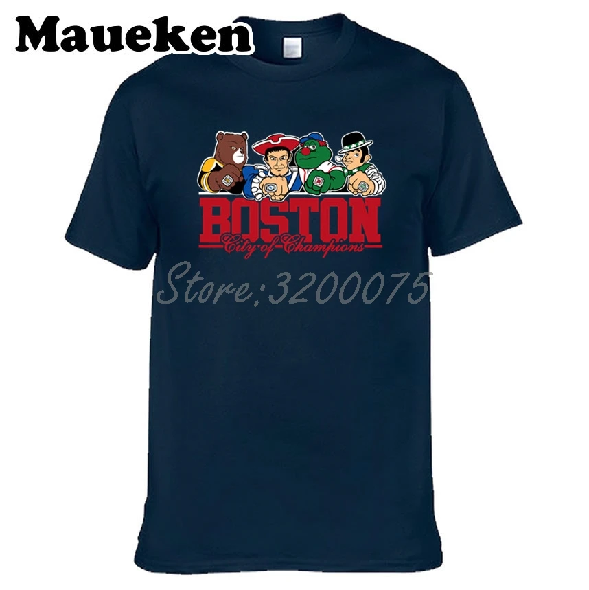 Для мужчин Boston City For New England Celtics Bruins Красная футболка Sox одежда футболка мужская комикс мультфильм W0301001 - Цвет: 29