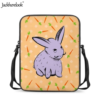 

Jackherelook Kawaii Rabbit/Bunny Print Kids Schoolbags Kindergarten Students Mini Crossbody Bags Baby Boys Girls Bookbag Satchel