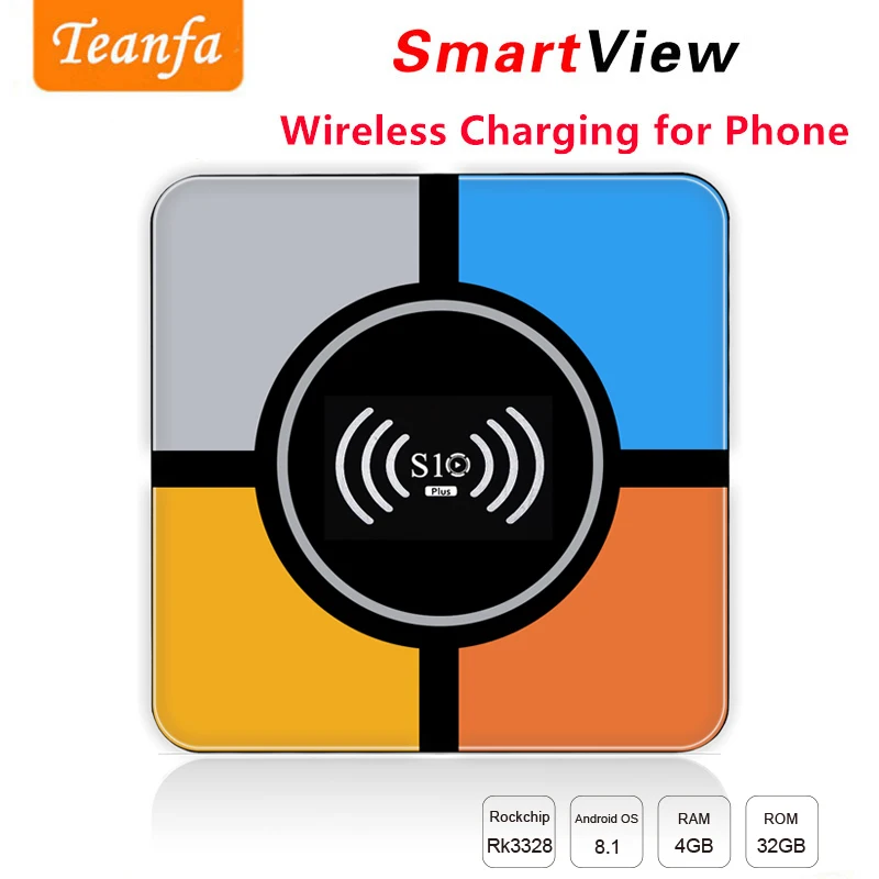 

Android 8.1 Smart TV Box RK3328 4GB 32GB KD18.0 2.4GHz Wifi 100M LAN 4K H.265 USB3.0 10w Qi Wireless Charger IPTV Smart Box tv