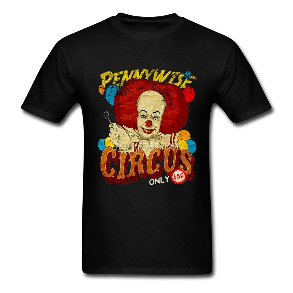Цирк Clown футболка из хлопка с круглым вырезом короткий рукав фильм это Для мужчин