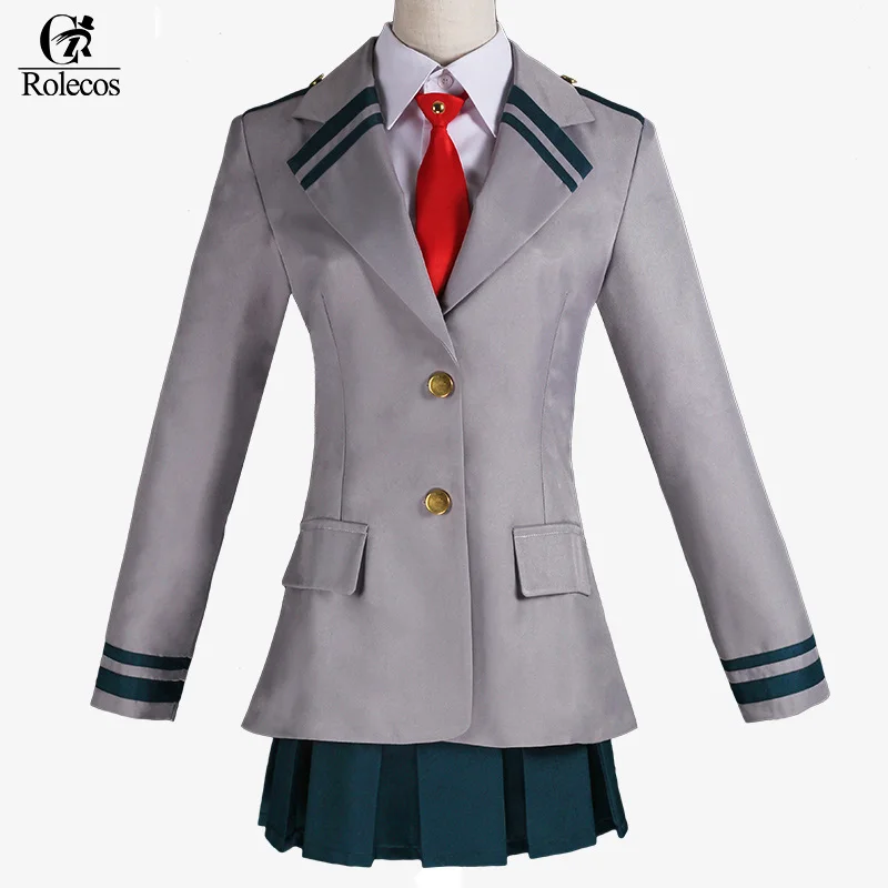 Rolecos Японский Аниме Boku no Hero Academia 2 сезон Косплей Костюм OCHACO URARAKA косплей школьная