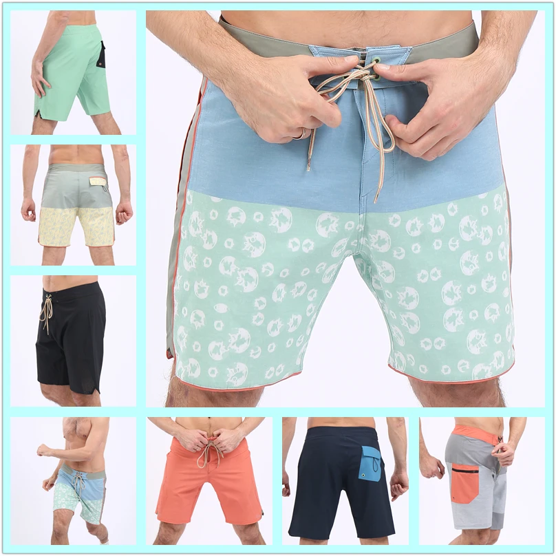 SAENSHING الشاطئ مجلس السراويل الرجال ملابس السباحة سراويل للسباحة الذكور تصفح سروال سباحة قصير عالية الجودة تنفس ملابس السباحة برمودا