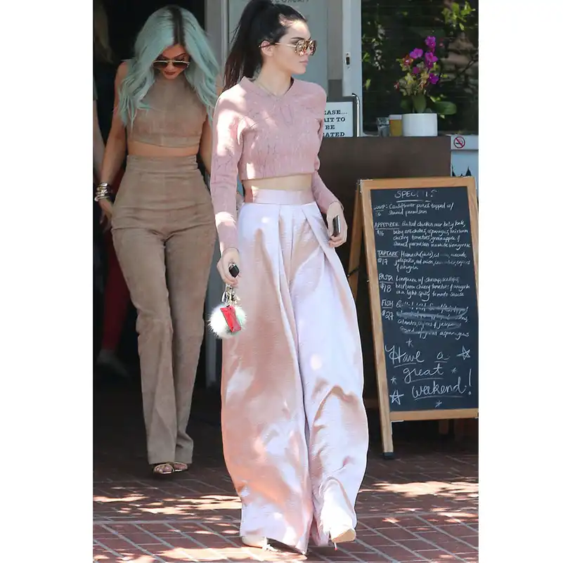 Ael ピンクハイウエストワイドレッグパンツ女性 19 夏のファッションエレガントなスリムロングカジュアルなズボン女性の服高品質 Pants Capris Aliexpress