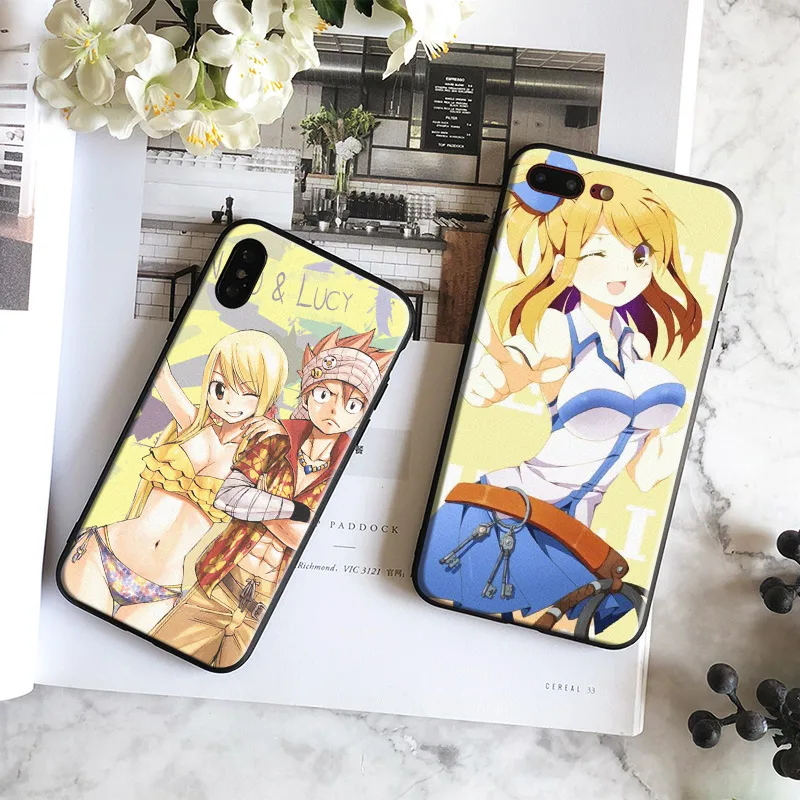 

Lucy Heartfilia Fairy Tail Soft Silicone Phone Case Cover Shell For Apple iPhone 6 6s 6Plus 6sPlus 7 8 7Plus 8Plus X
