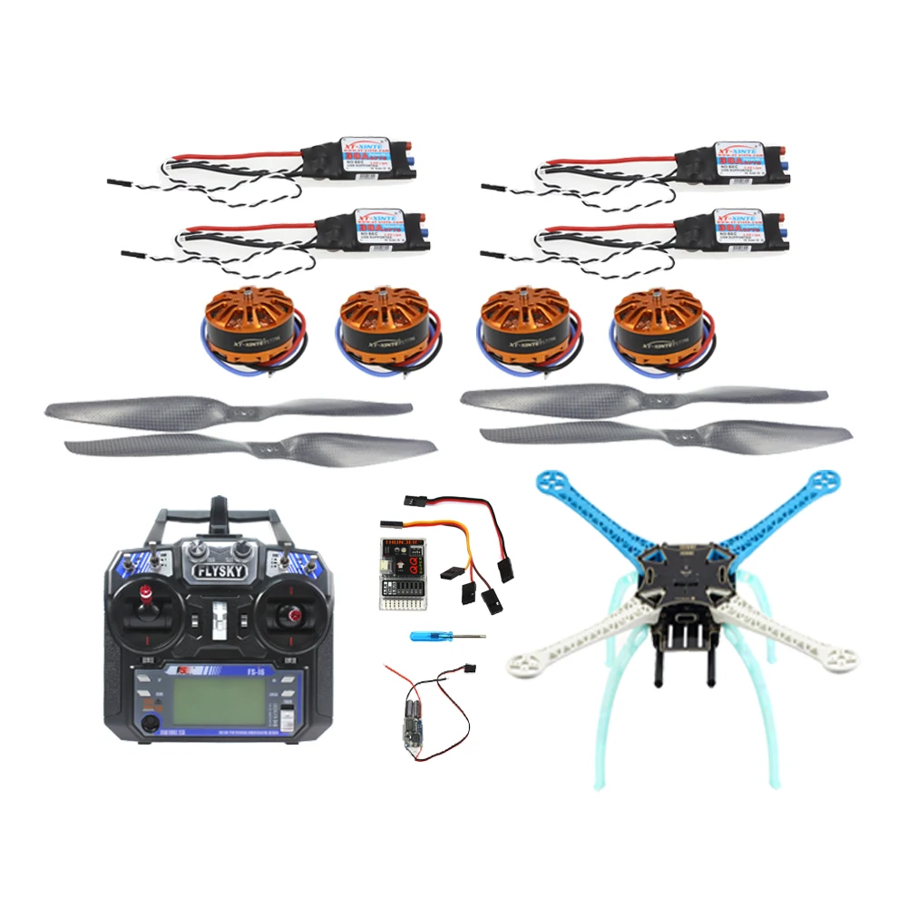  QQ Super Flight Controller  Multicopter 500mm Multi-Rotor 700KV Motor 30A ESC 6CH 9CH Transmitter NO Battery Charger  F08191-R