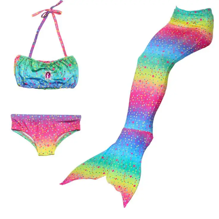 Girls Mermaid Tail Swimwear Bathing Suit Cosplay Costume Bikini Swimsuit Swimming Suits Swimmer Clothes