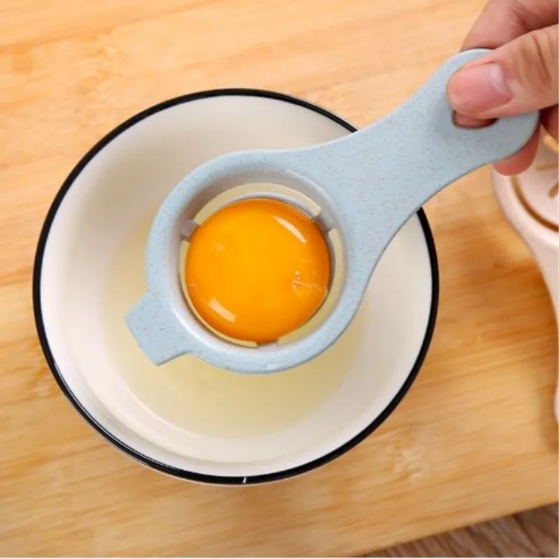 2 шт. пластиковый яичный сепаратор белый желток просеивание яиц инструменты разделители яиц домашняя кухня шеф-повара обеденный гаджет для приготовления пищи