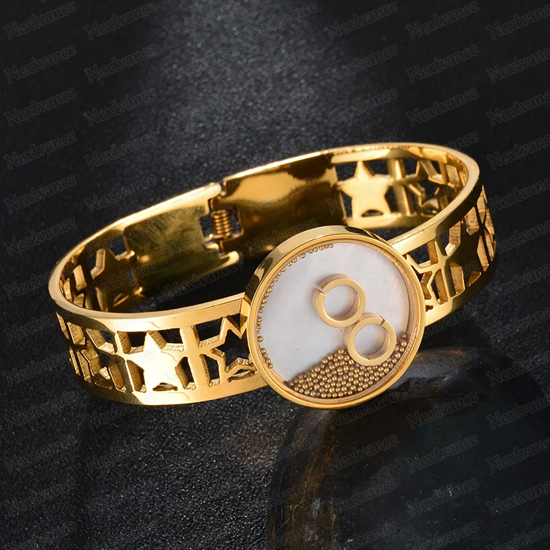 Nextvance Золотой Бренд полые звезда браслет двойной круг бусы браслеты для Для женщин Мода Jewelry Bijoux Femme