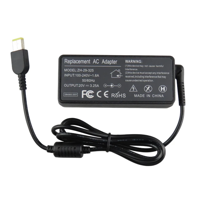 Зарядное устройство для ноутбука Lenovo 20 в 3 25 А 65 Вт G400 G500 G505 G405 ThinkPad X1 Carbon Yoga 13
