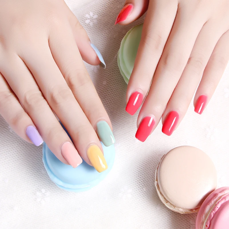 Elite99 10 مللي معكرون الألوان هلام مسمار البولندية UV LED مانيكير مسمار ورنيش نقع قبالة لون الحلوى مسمار الفن جل للرسم البولندية