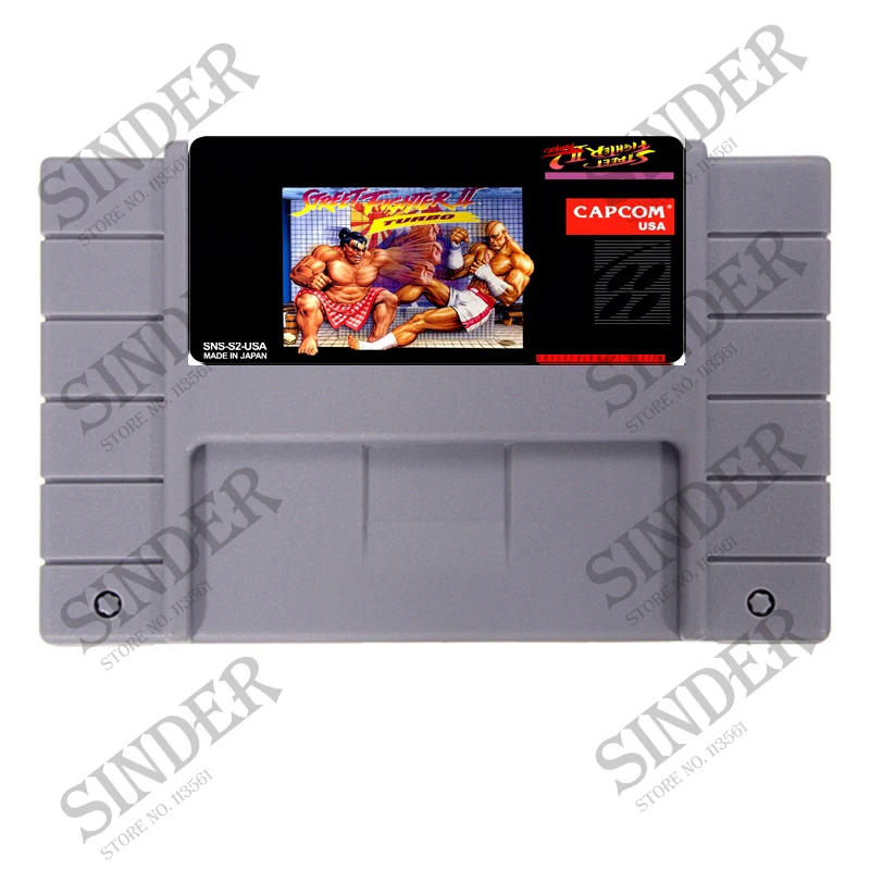 

Street Fighter II TURBO USA Version 16 bit Big Gray Game Card For NTSC Game Console