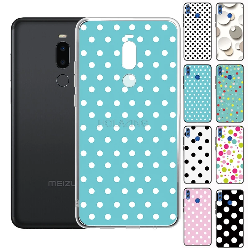 

Cute Dot Print Custom Personal Deisgn Soft Silicone Cover for Meizu M8 Note M6 Note M6S Anti-Scratch Case