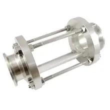 1," Tri Clamp Clover Sanitay Flow Sight стекло диоптрий подходит для 38 мм трубы OD SUS 304 нержавеющая сталь фитинг для домашнего пивоварения дневник продукт