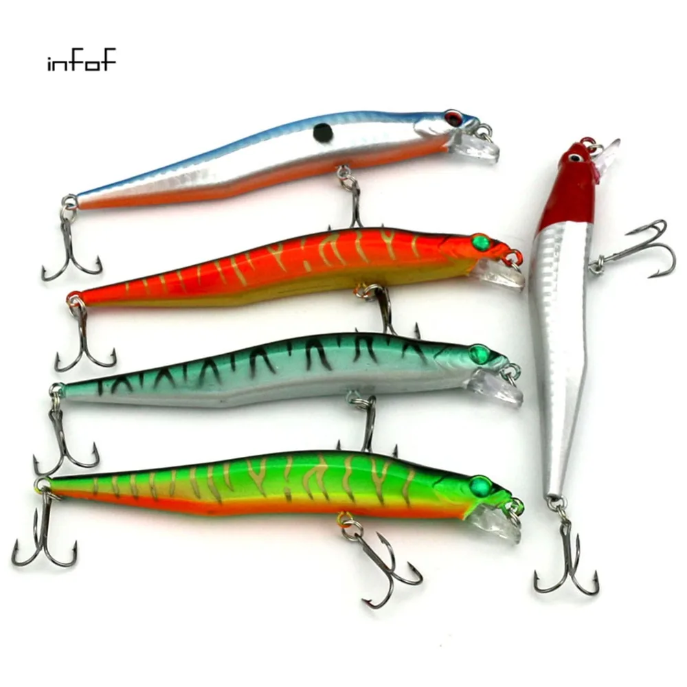 1 piece 12cm/10g Minnow Fishing Lure Hard Fishing Baits Top Water