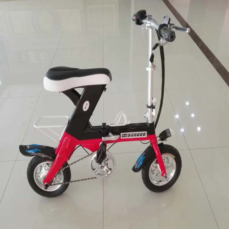 Cheap Foldable Electric Bike 48V 250w 10AH 12inch Lithium Battery Bicycle  Single Seat Cycle Aluminium alloy Ebike 3