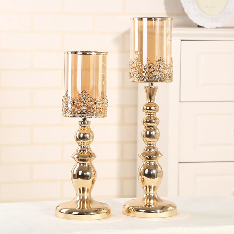 Luxury Candle Holders Candlestick Morocco Fener Mumluk Candlesticks Decoration Metal Candle Holder Stand Gold Home Decor 50xx36 Candle Holders Aliexpress