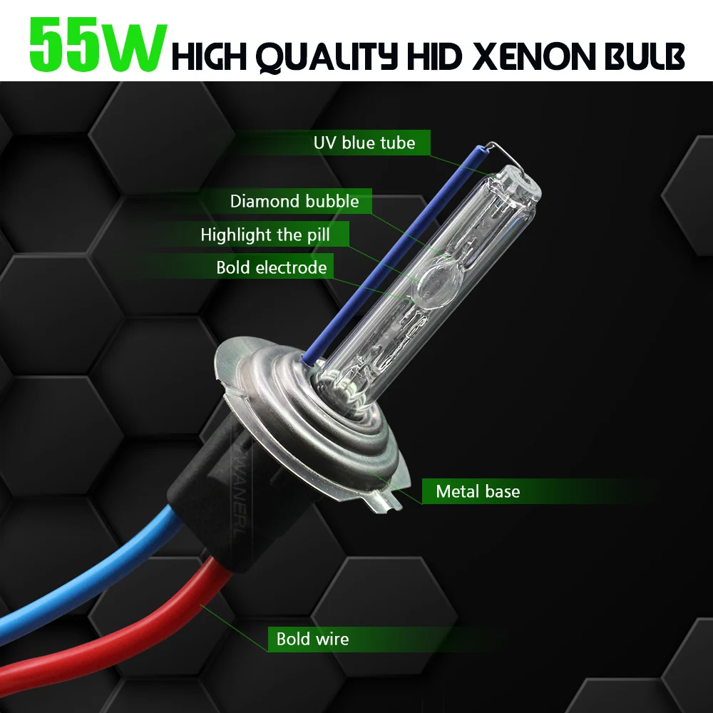 Cawanerl 55W H1 H7 H8 H11 9005 HID ксеноновый светильник набор AC балластная лампа быстрый старт