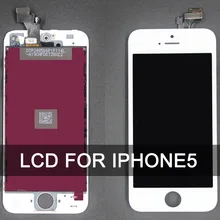 High Quality LCD For iPhone 5 Complete Display Touch Screen Digitizer Assembly Replacement Free Shipping No Dead Pixel