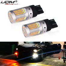 T20 iJDM Car 7443 LED No Hiper Flash CANbus LEVOU Lâmpadas DRL Switchback Duas Cores LEVOU Transformar a Luz do Sinal Para 2015-up Ford Mustang